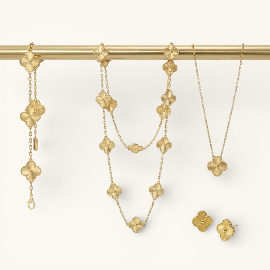Clover set gold